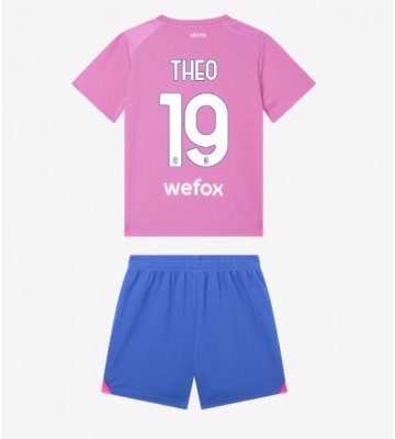 AC Milan Theo Hernandez #19 Tredje Kläder Barn 2023-24 Kortärmad (+ Korta byxor)